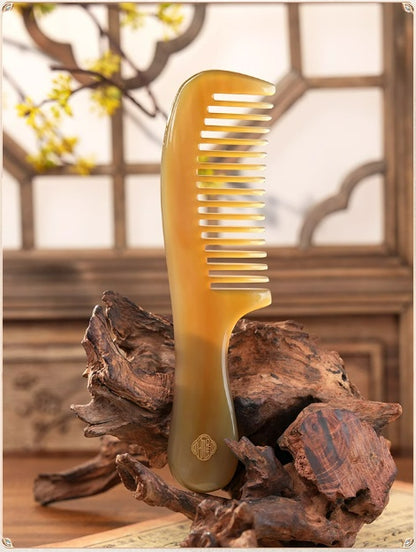 Natural horn handle comb (Free Letter Engraving)