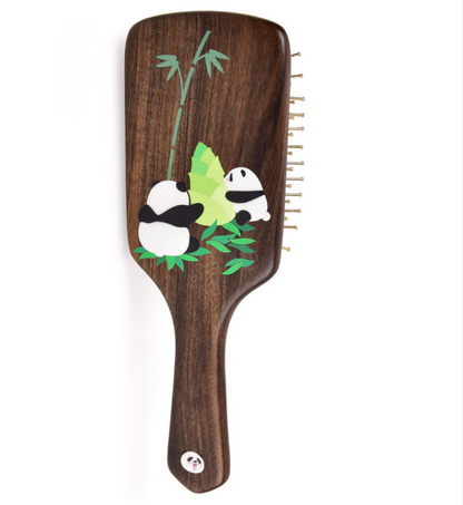 Panda Hair Brush (Free Letter Engraving)