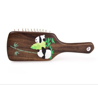 Panda Hair Brush (Free Letter Engraving)