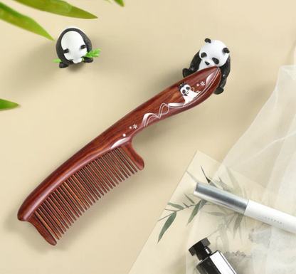 Panda Hair Comb (Free Letter Engraving)