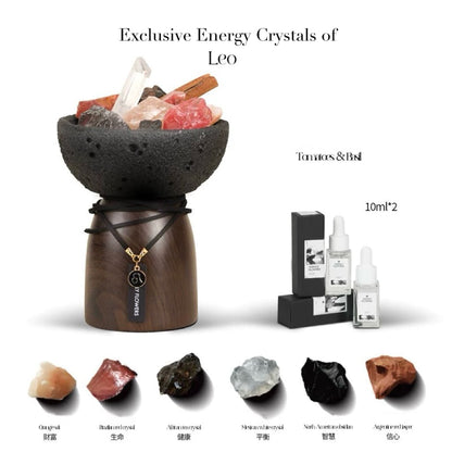 12 Zodiac Energy Diffuser Crystal Aromatherapy