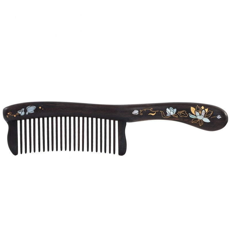 Thriving Lotus Hair Comb (Free Letter Engraving