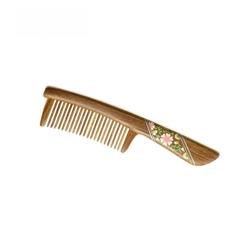 Blooming flowers Hair Comb (Free Letter Engraving)