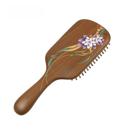 Nameless Flower Hair Brush (Free Letter Engraving)