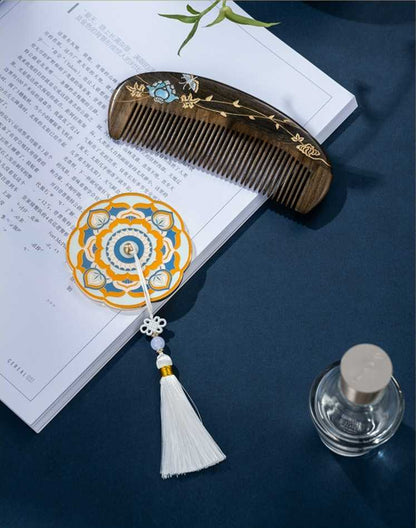 Fortune-Blessed Mirror & Comb Set (Free Letter Engraving)