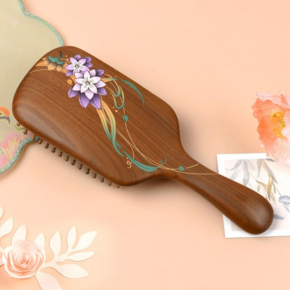 Nameless Flower Hair Brush (Free Letter Engraving)