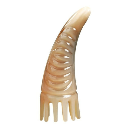 Horn Cylinder Massage Comb (Free Letter Engraving)