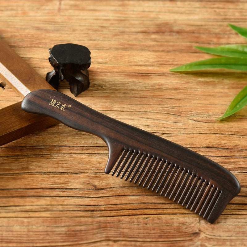 Ebony Hair Comb Breeze&Bamboo (Free Letter Engraving)