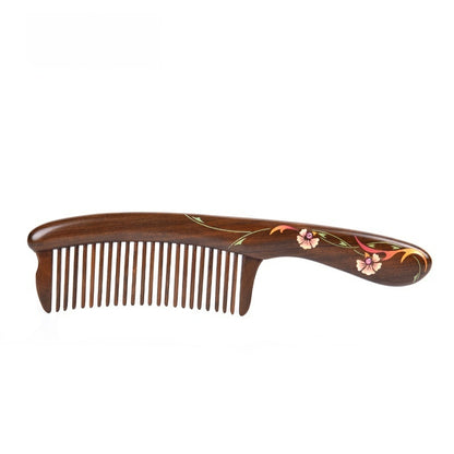 Carnation Hair Comb (Free Letter Engraving)