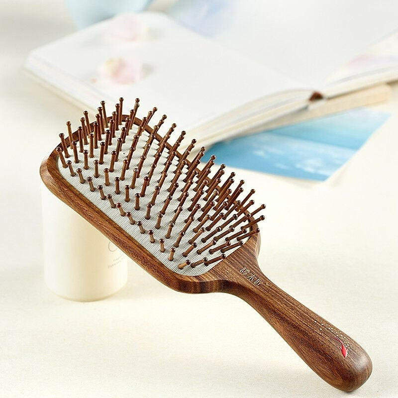 Carp jumping Paddle hair brush (Free Letter Engraving)