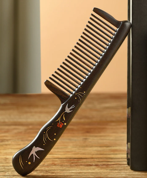 Swallow Hair Comb (Free Letter Engraving)