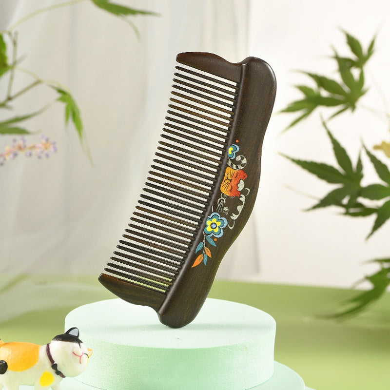 Adorable Cat Hair Comb (Free Letter Engraving)