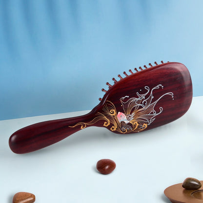 Koi Carp Hair Brush (Free Letter Engraving)