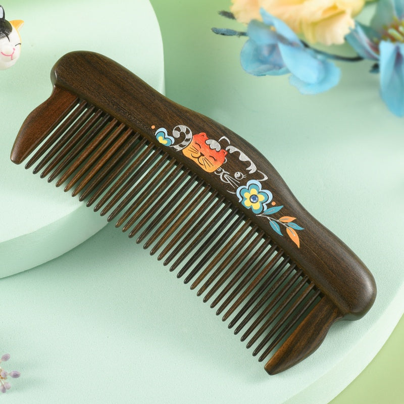 Adorable Cat Hair Comb (Free Letter Engraving)