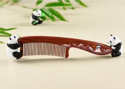 Panda Hair Comb (Free Letter Engraving)