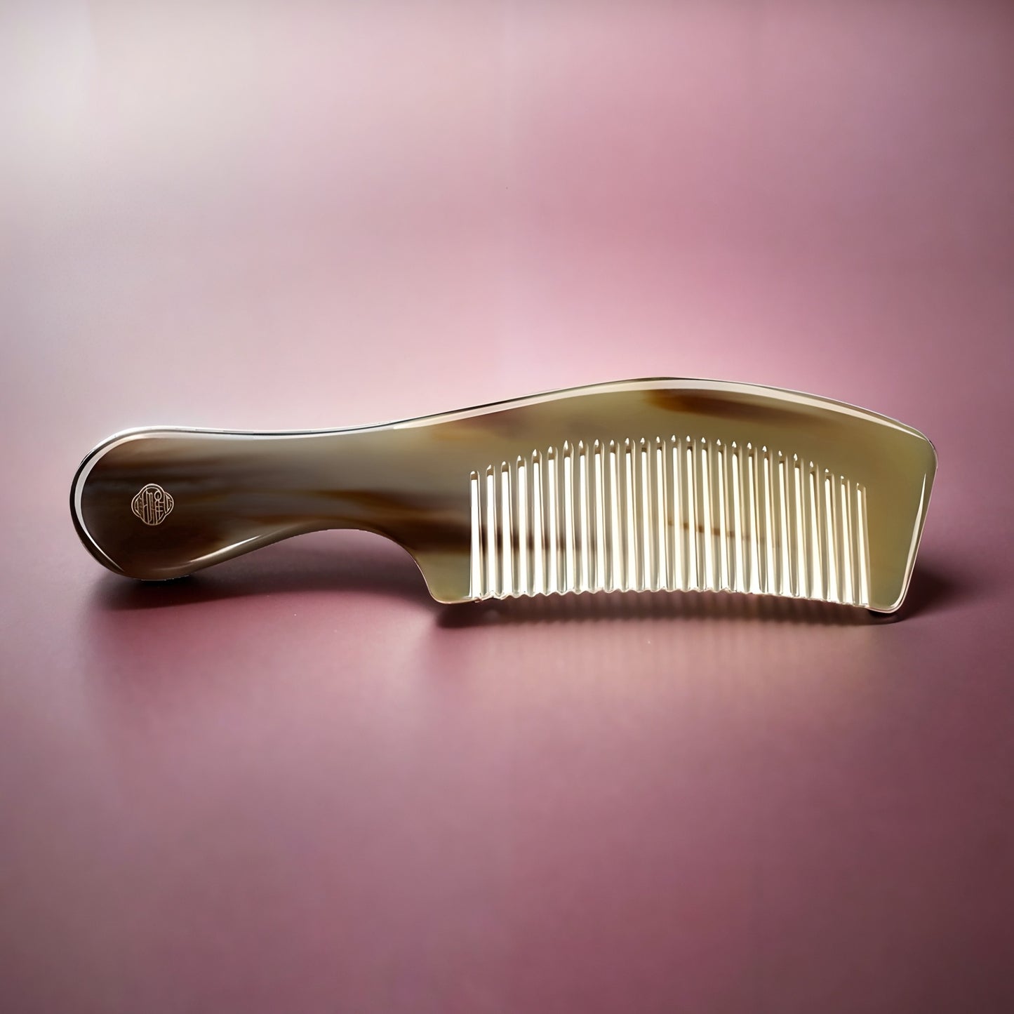 Natural horn handle comb (Free Letter Engraving)