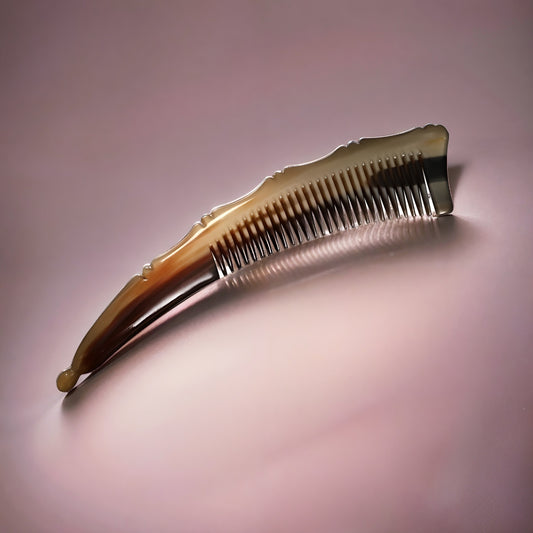 Natural horn comb (Free Letter Engraving)