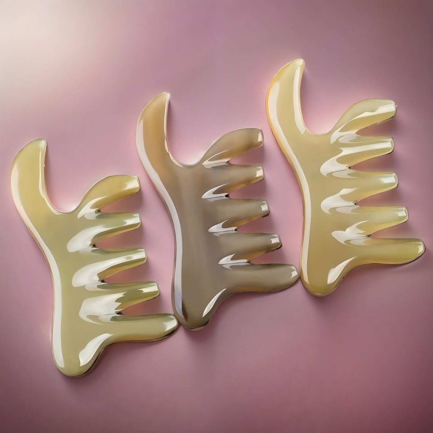 Phoenix Tail Massage Comb (Free Letter Engraving)